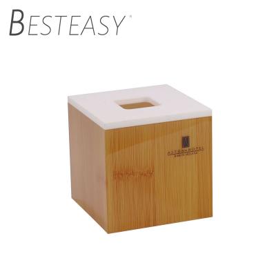 China Minimalist Besteasy Factory Customized Acrylic Tissue Box Napkin Hotel Place Tissue Box for sale