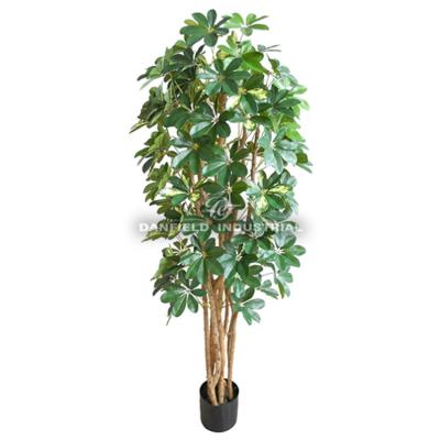 China Home/Hotel/Office/Festival/Shefflera Plants Indoor Decorative Landscaping Artificial Plastic Tree Decoration Indoor Wholesale for sale