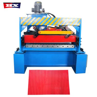 China Building Material Shops Corrugated Roof Roll Forming Machine Cold Metal Roofing Sheet Making Machine for sale