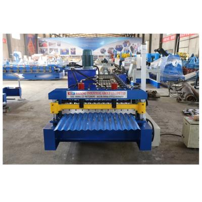 China Free manual decoiler aluminum roofing sheeting machine corrugated roof roll forming machine for sale for sale