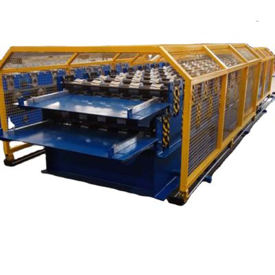 China Building Material Shops Glazed Roof Tile And Panel Double Layer Roll Forming Machine for sale