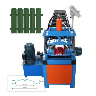 China Building Material Shops Perforated Fence Sheet Roll Forming Machine Palisade for sale