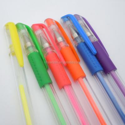 China Natural High Quality Glitter Metallic Colored Gel Ink Pens for sale