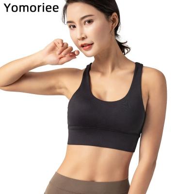 China Sexy Women's Ladies Sports Yoga Bra Solid Color Crossback Breathable Sports Bra Hot Wholesale Bra Excellent Quality for sale