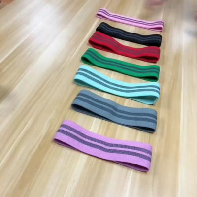 China Fitness Equipment Gym Yoga Elastic Band Non Slip Elastic Resistance Bands Yoga Resistance Exercise Bouncy Bands for sale