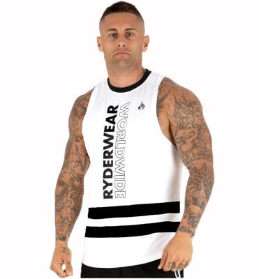 China New viable summer sports vest men's cotton fitness breathable sleeveless training t-shirt wholesale. for sale