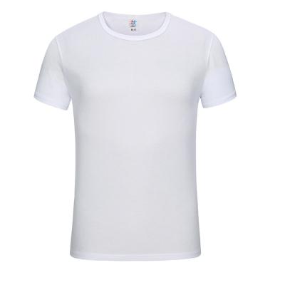 China Anti-wrinkle short sleeve t-shirt men loose round neck solid white quick-drying t-shirt fixed group outdoor sports printed for sale