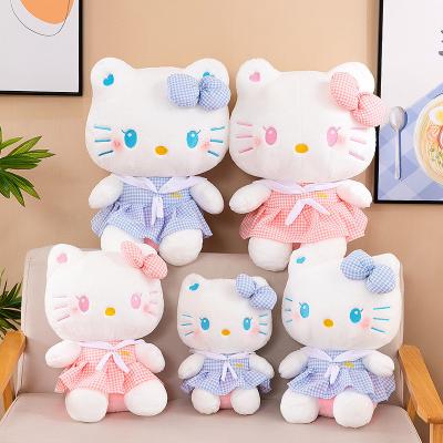 China New Kawaii Cat With Dress Plush Toy Big Size Creative Cartoon XUX Cat Stuffed Plush Pillow Festival Gift Soft Doll for sale