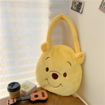 China New Shoulder Bag Girl Cartoon Cute Furry Bag Zipper Large Capacity Cartoon Plush Backpack XUX Teddy Bear Open Wholesale for sale