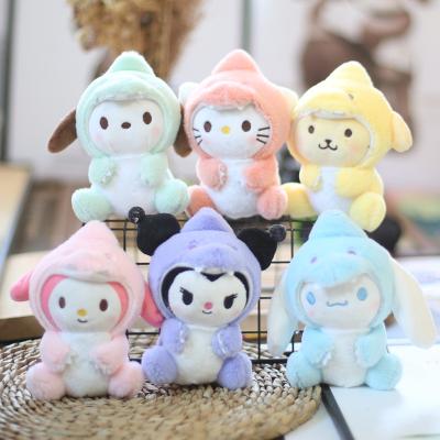 China XUX Cartoon Plush Toy Stuffed Sanrio Kuromi Cute Hanging Plush Toy Cinnamoroll Doll Melody Ornaments Wholesale for sale