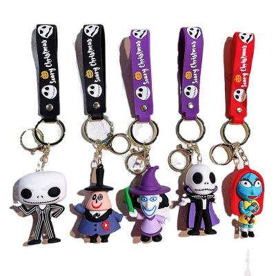 China Friend XUX Pumpkin Cartoon Explosions Christmas Eve Panic Keychain Doll Keychain Keychain Party Gift Skeleton Pendant for sale