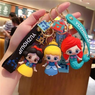 China 3D Mermaid Car Key Chain Cartoon XUX Cartoon Pendant Mate Bag Child Birthday Gift Creative Cute Pendant Schoolbag for sale