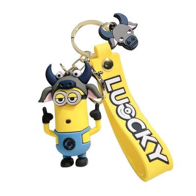 China Wholesale PVC Exquisite Cute Soft Car Pendant XUX Cartoon Animation Zodiac Key Chain Doll Children Mate for sale