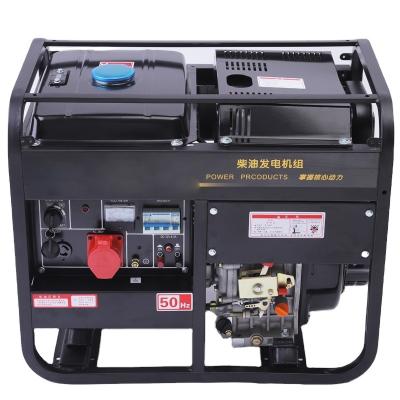 China China Single Phase Small Portable High Power Luxury Electric Silent Diesel Generator 6kw Diesel Generator (Open Frame) for sale