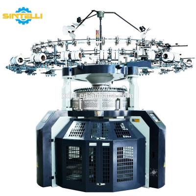 China Jacquard Weft Electronic Circular Double Sintelli Knitting Machine For Mattress Fabric for sale