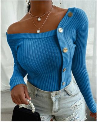 China 2020 Latest Anti-Wrinkle Hot Sale Apparel Design Women Knitwear Ladies Tops Womens Sweatshirt Womens Tops for sale