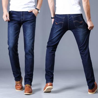 China Plus size new arrvings 2021 spring and autumn men's business casual stretch thin stretch pants small plus size men's jeans 8010 for sale