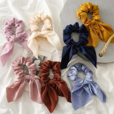 China New arrived fashion women's hair accessories fashion women's hair accessories elastic hair band cloth scarf scrunchies scrunchies for sale