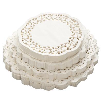 China Viable Wholesale Lace Around Snack Cake Disposable Baking White Cheap Paper Doyley for sale