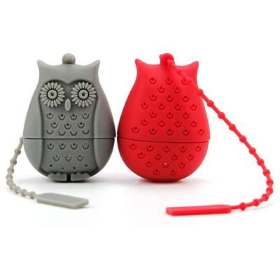 China WITH LID Infuser Cute Amazon Owl Shaped Infuser Hot Tea Tea Leave Pot 2022 for sale