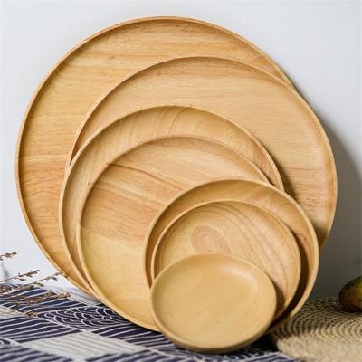 China High Quality Sustainable Fruit Oak Wooden Round Food Pallet for sale