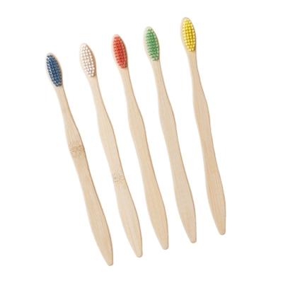 China Private Logo Label 100% Eco Natural Organic Degradable Bamboo Toothbrush Custom Battery Powered Wholesale Price for sale