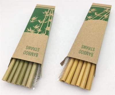 China Minimalist Eco Friendly Bamboo Straws For Drinking 100% Biodegradable Material Straw for sale