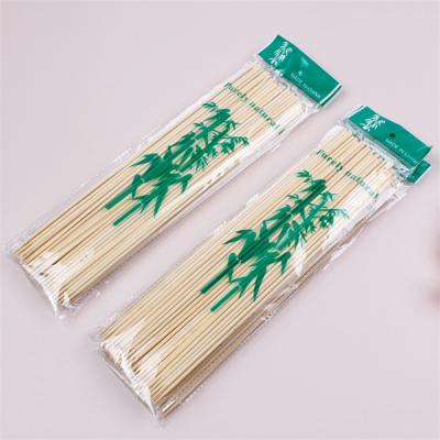 China Easily Cleaned OPP Bag Packaging Purely Natural Disposable BBQ BBQ Bamboo Sticks for sale