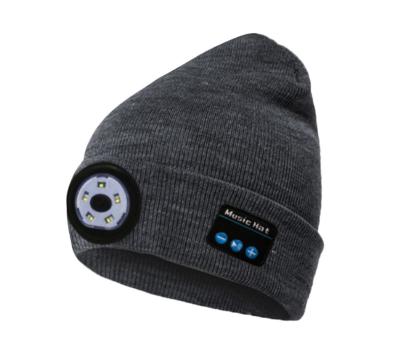 China JOINT Hot Wireless Beanie Hat With Earphone Hats Radio 5.0 Beanie Hat For Women Men for sale