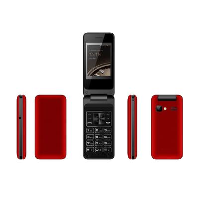 China Dual SIM Card Arrow Tek Flip Top Phone H2021 2.4inch Keypad Flip Mobile Phone Low Price Basic Feature for sale