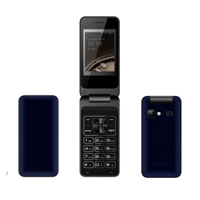 China Dual Sim Card Unlocked 2G 3G Dual Sim Flip Flip Cell Phone 2.4inch Screen Mobile Phone for sale