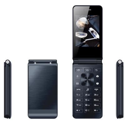 China Dual SIM Card 2.8 inch tft lcd module flip mobile phone dual sim 2.8 feature phone for sale