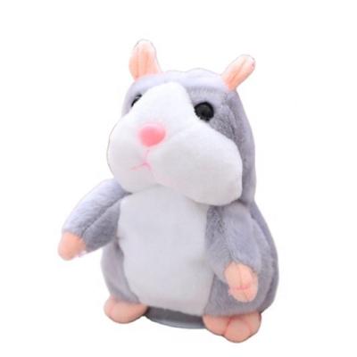 China stuffed & Plush 16cm Imitate Talking Hamster Talk Talk Sound Record Repeat Stuffed Animal Hamster Toy Nodding Dolls Electronic Toy Kawaii Plush Toy for sale