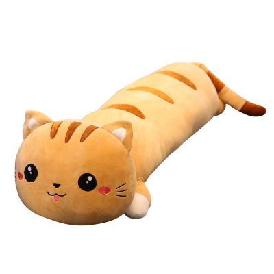 China stuffed & Happy Dolls Cat Stuffed Pillow Cute Kitten Plush Toys 55-110cm Christmas Huge Cat Plush Toy Girls Gift Softly High Quality for sale