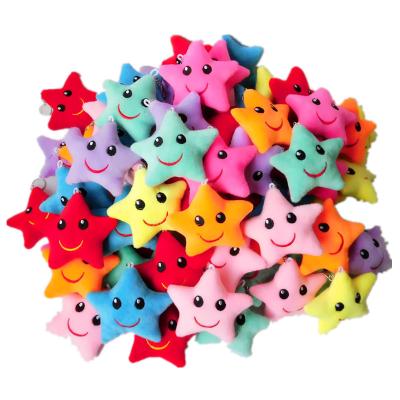 China Plush Toy 50pcs/Lot Many Colors Small Mini Star Plush Keychains Super Soft Small Star Dolls Pendant Cute Little Gift For Christmas Tree for sale