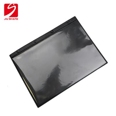 China Fashion Restaurant Supplies Cheap Black PVC Card Menu Holder Eco - Friendly Book for sale