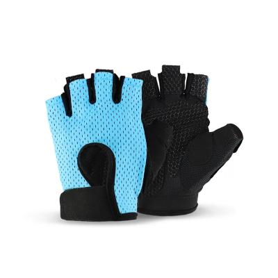 China Durable Anti-slip Men Women Breathable Anti-shock Half Finger Custom Sports Gloves for sale