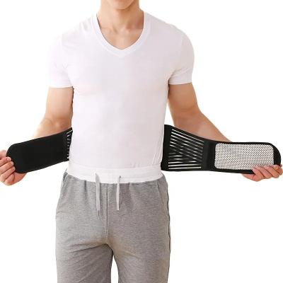 China Self-heating Adjustable Tourmaline Self-heating Magnetic Therapy Waist Support Belt Lumbar Back Waist Support Brace for sale