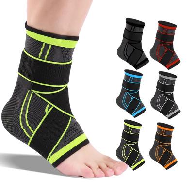 China Adjustable Elasticity Breathable Adjustable Ankle Brace Breathable Nylon Material Super Elastic and Comfortable Ankle Support for sale