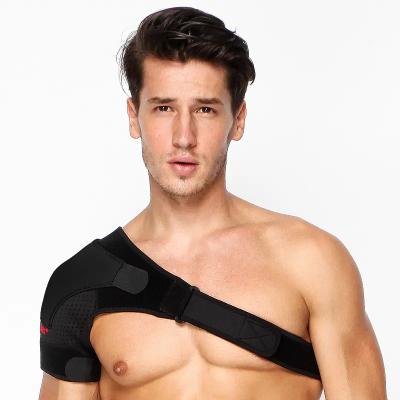 China Breathable Compression Shoulder Brace Adjustable Fit for Men Women Breathable Neoprene Shoulder Support Protector for sale