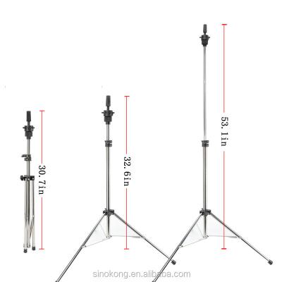 China Wholesale Durable Chrome Color Stainless Tripod For Mannequin Head, Mannequin Head Tripod Training Head Tripod for sale