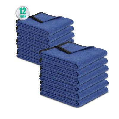 China Folded Moving Cover Stitched Protective Furniture Packing Shipping Covers for sale