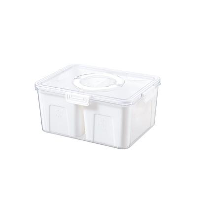 China Sustainable Factory Direct Sale Kitchen Refrigerator Refrigerated Sealed Fresh Keeping Transparent Storage Box for sale