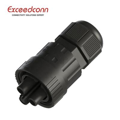 China Connector Manufacturer 3pin Female Waterproof Power Cable Connector For Panel Mount for sale