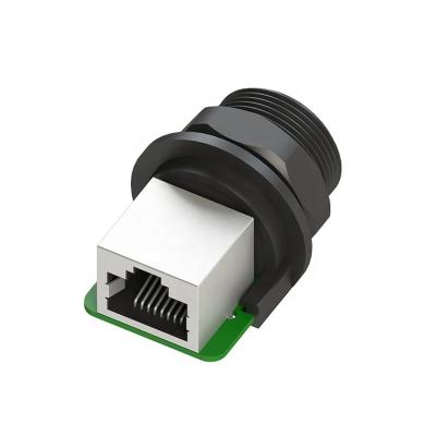 China Data Communication Chinese Factory Direct Selling RJ45 IP68 Connector For Panel Mount for sale