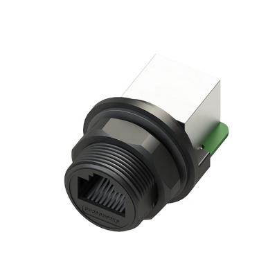 China Hot Selling Data Transmission Ethernet RJ45 Connector For Panel Mount With Factory Cheapest Price for sale