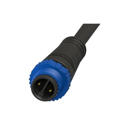 China LED Lighting Factory Light Connector 1 In 2 Outlet IP67 2 Pin Waterproof Male Connector Harness for sale