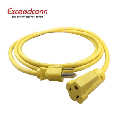 China Chinese Household Manufacturer American Plug Extension Cord For Garden Cable for sale