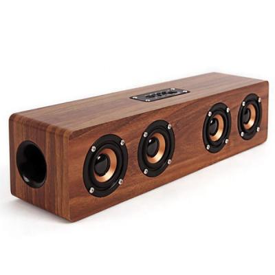 China Phone Function kc Battery Korea 20W Mini Digital Sound Box Wooden Subwoofer Real Party Powered DJ Speakers for sale