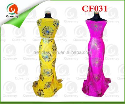 China 2016 Wholesale Anti-Static Cheap Stoned Chiffon African Dress CF031-1 for sale